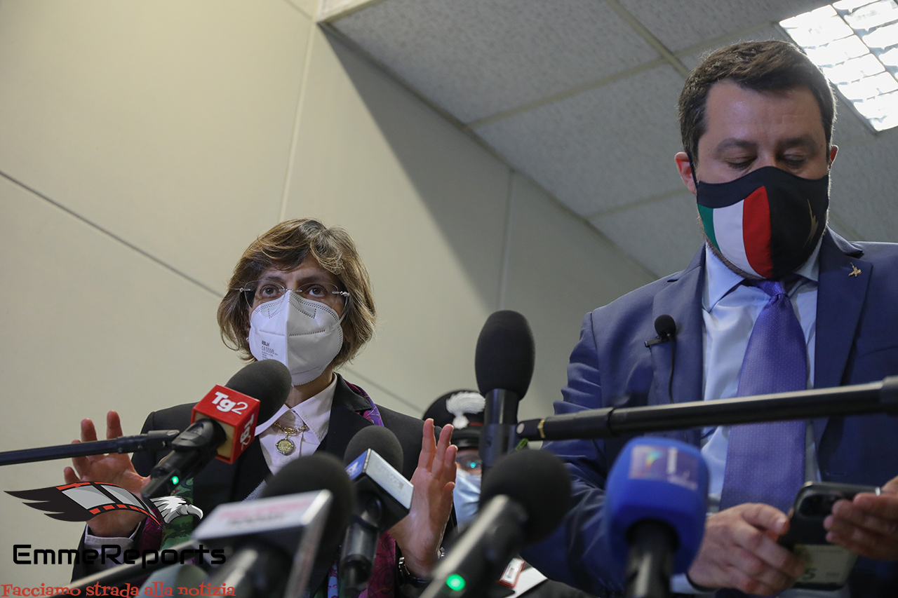 Giulia Bongiorno e Matteo Salvini